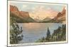 St. Mary Lake, Glacier Park, Montana-null-Mounted Art Print