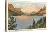 St. Mary Lake, Glacier Park, Montana-null-Stretched Canvas