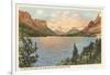 St. Mary Lake, Glacier Park, Montana-null-Framed Art Print