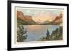 St. Mary Lake, Glacier Park, Montana-null-Framed Art Print