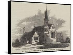 St Mary Magdalen Chapel of Ease and Schools, at Chiswick-null-Framed Stretched Canvas