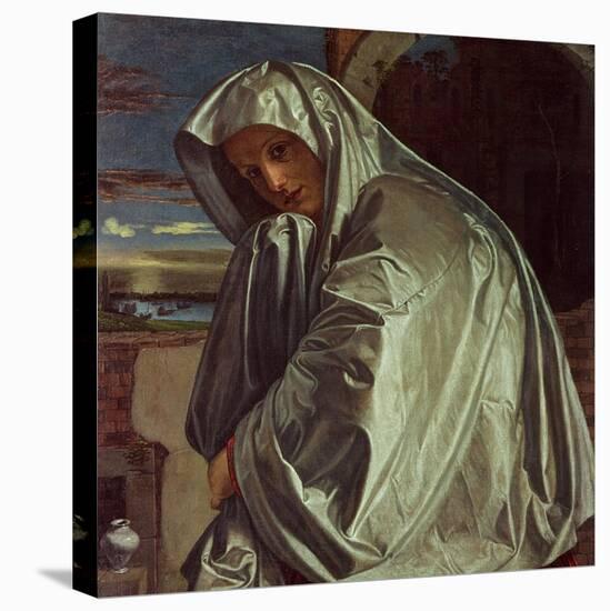St. Mary Magdalene Approaching the Sepulchre-Giovanni Girolamo Savoldo-Stretched Canvas