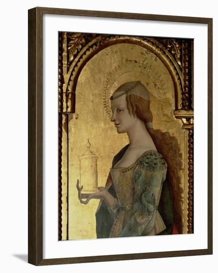 St. Mary Magdalene, Detail from the Santa Lucia Triptych-Carlo Crivelli-Framed Giclee Print