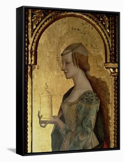 St. Mary Magdalene, Detail from the Santa Lucia Triptych-Carlo Crivelli-Framed Stretched Canvas