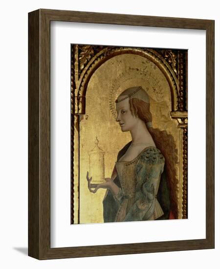 St. Mary Magdalene, Detail from the Santa Lucia Triptych-Carlo Crivelli-Framed Giclee Print