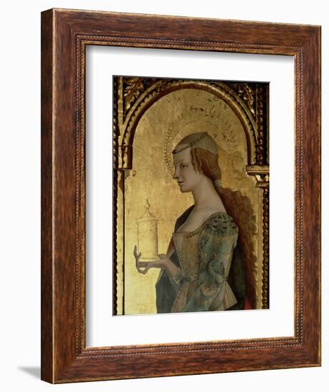 St. Mary Magdalene, Detail from the Santa Lucia Triptych-Carlo Crivelli-Framed Giclee Print