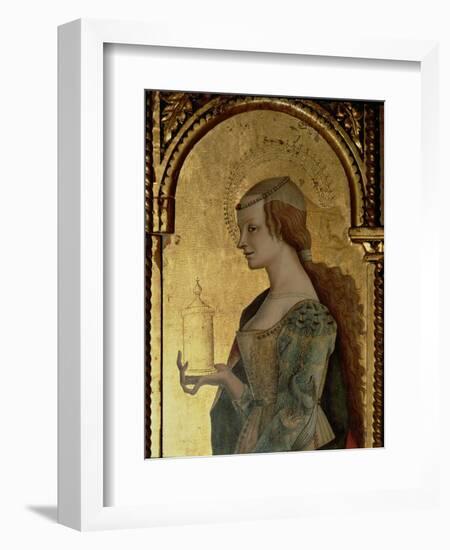 St. Mary Magdalene, Detail from the Santa Lucia Triptych-Carlo Crivelli-Framed Giclee Print