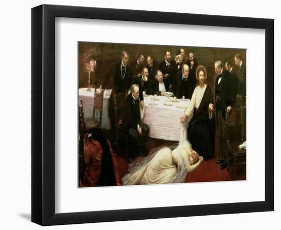 St. Mary Magdalene in the House of Simon the Pharisee, 1891-Jean Béraud-Framed Giclee Print