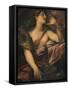 St Mary Magdalene Penitent and an Angel-Giulio Cesare Procaccini-Framed Stretched Canvas