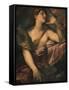 St Mary Magdalene Penitent and an Angel-Giulio Cesare Procaccini-Framed Stretched Canvas