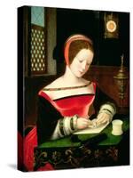 St. Mary Magdalene Writing-Master of the Female Half Lengths-Stretched Canvas