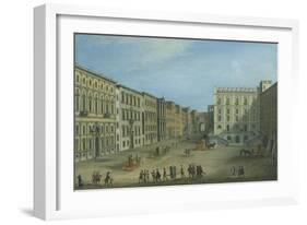 St Mary of Constantinople Street, Naples, Ca 1759-Antonio Joli-Framed Giclee Print