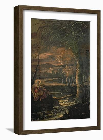 St. Mary of Egypt in the Wilderness-Jacopo Robusti Tintoretto-Framed Giclee Print