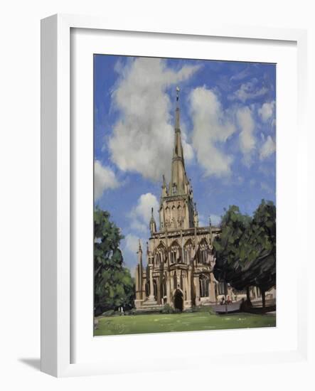 St Mary Redcliff, June-Tom Hughes-Framed Giclee Print