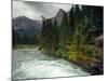 St Mary River on a Stormy Day in Glacier National Park, Montana, USA-Chuck Haney-Mounted Photographic Print