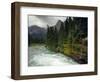 St Mary River on a Stormy Day in Glacier National Park, Montana, USA-Chuck Haney-Framed Photographic Print