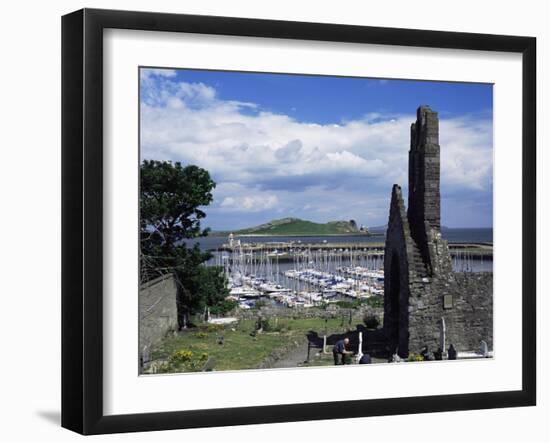 St. Mary's Abbey Ruins and the Harbour, Howth, Co. Dublin, Eire (Republic of Ireland)-Pearl Bucknall-Framed Photographic Print