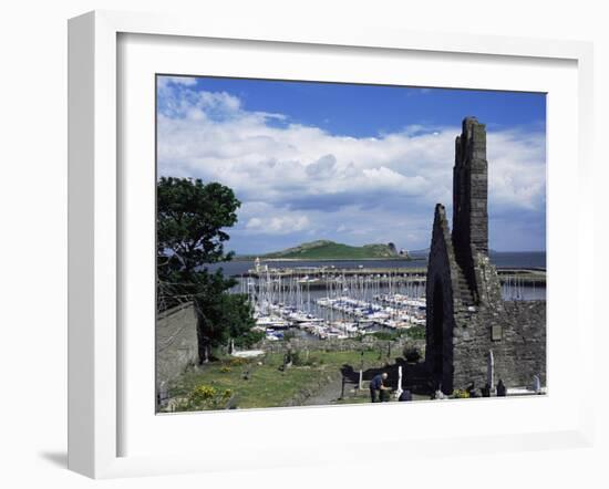 St. Mary's Abbey Ruins and the Harbour, Howth, Co. Dublin, Eire (Republic of Ireland)-Pearl Bucknall-Framed Photographic Print