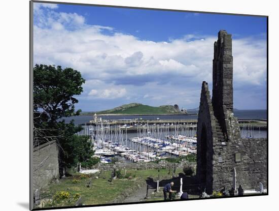 St. Mary's Abbey Ruins and the Harbour, Howth, Co. Dublin, Eire (Republic of Ireland)-Pearl Bucknall-Mounted Photographic Print