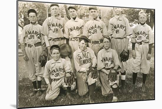 St. Mary's Baseball Team-null-Mounted Art Print