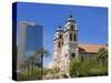 St. Mary's Basilica and Chase Tower, Phoenix, Arizona, United States of America, North America-Richard Cummins-Stretched Canvas