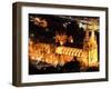 St Mary's Cathedral at Night, Sydney, Australia-David Wall-Framed Photographic Print