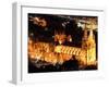 St Mary's Cathedral at Night, Sydney, Australia-David Wall-Framed Photographic Print