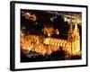 St Mary's Cathedral at Night, Sydney, Australia-David Wall-Framed Photographic Print