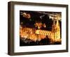 St Mary's Cathedral at Night, Sydney, Australia-David Wall-Framed Photographic Print