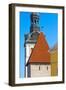 St. Mary's Cathedral spire and Maiden Tower in the old town, Tallinn, Estonia-Keren Su-Framed Photographic Print