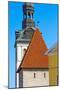 St. Mary's Cathedral spire and Maiden Tower in the old town, Tallinn, Estonia-Keren Su-Mounted Photographic Print