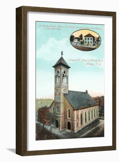 St. Mary's Catholic Church, Albany-null-Framed Art Print