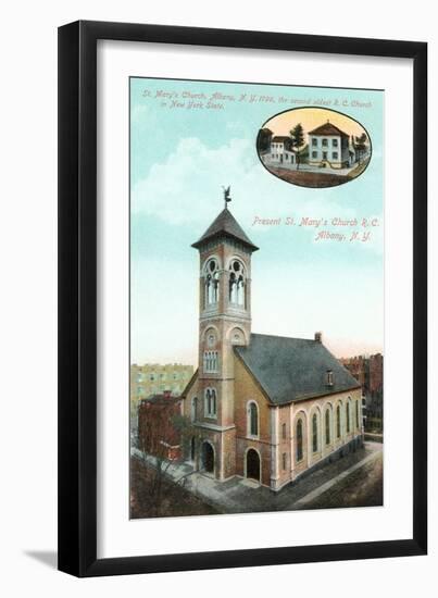 St. Mary's Catholic Church, Albany-null-Framed Art Print