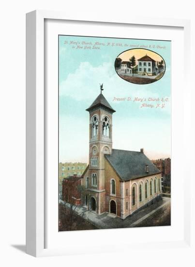 St. Mary's Catholic Church, Albany-null-Framed Art Print