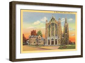 St. Mary's Catholic Church, Hudson-null-Framed Art Print