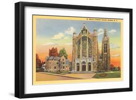 St. Mary's Catholic Church, Hudson-null-Framed Art Print