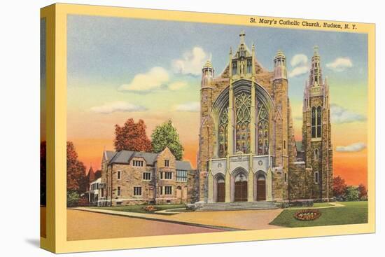St. Mary's Catholic Church, Hudson-null-Stretched Canvas