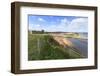 St. Mary's Church and Churchyard with View across Tate Hill Beach and Town Houses to West Cliff-Eleanor Scriven-Framed Photographic Print