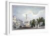 St Mary's Church and Croom's Hill, Greenwich, London, C1825-null-Framed Giclee Print