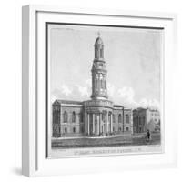 St Mary's Church, Bryanston Square, Marylebone, London, C1825-Robert Blemmell Schnebbelie-Framed Giclee Print