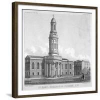 St Mary's Church, Bryanston Square, Marylebone, London, C1825-Robert Blemmell Schnebbelie-Framed Giclee Print