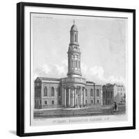 St Mary's Church, Bryanston Square, Marylebone, London, C1825-Robert Blemmell Schnebbelie-Framed Giclee Print