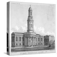 St Mary's Church, Bryanston Square, Marylebone, London, C1825-Robert Blemmell Schnebbelie-Stretched Canvas