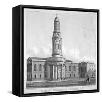 St Mary's Church, Bryanston Square, Marylebone, London, C1825-Robert Blemmell Schnebbelie-Framed Stretched Canvas