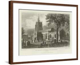 St Mary's Church, Chelmsford, Essex-William Henry Bartlett-Framed Giclee Print