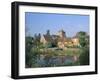 St. Mary's Church, Cottages and Village Sign, Chiddingfold, Haslemere, Surrey, England-Pearl Bucknall-Framed Photographic Print