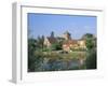 St. Mary's Church, Cottages and Village Sign, Chiddingfold, Haslemere, Surrey, England-Pearl Bucknall-Framed Photographic Print