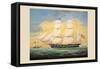 St. Mary's Entering the Harbour of Mobile-Evans-Framed Stretched Canvas