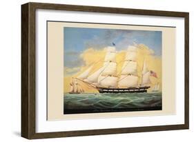 St. Mary's Entering the Harbour of Mobile-Evans-Framed Art Print