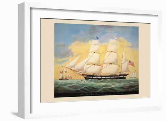 St. Mary's Entering the Harbour of Mobile-Evans-Framed Art Print